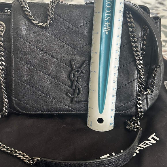 Saint Laurent Black Quilted Leather Bag - Picture 6 of 8